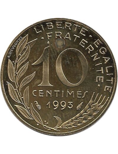 FRANCE 10 CENTIMES LAGRIFFOUL 1993 BE