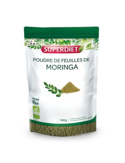 Poudre de Moringa Bio-150g-Superdiet