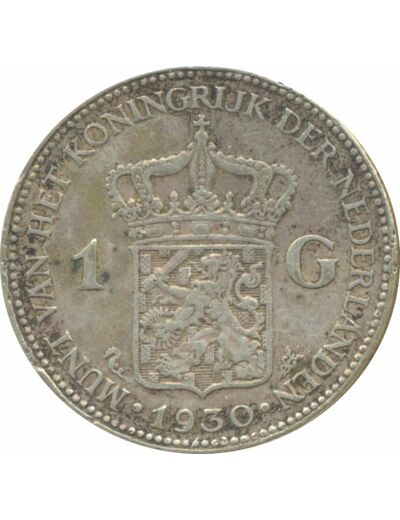 PAYS-BAS HOLLANDE 1 GULDEN 1930 TTB