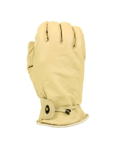 Gants « Longhorn « en cuir (Jaune)