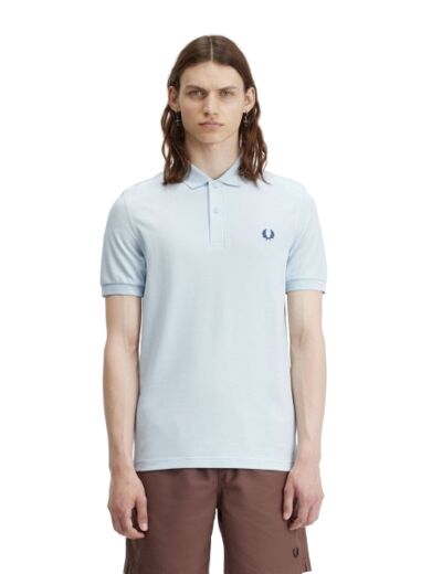 Polo FRED PERRY M6000 Light Ice / Midnight Blue V08