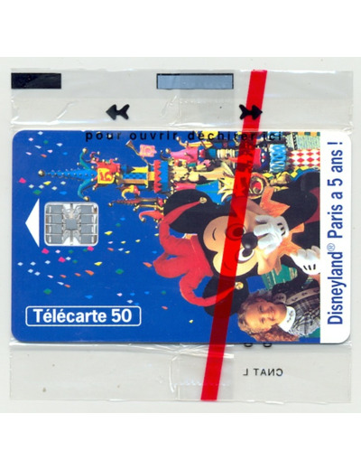 TELECARTE NSB 50 UNITES 04/97 DISNEYLAND 5 ANS F735