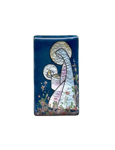 VIERGE AGENOUILLÉE 9,5x5,5cm - EMAUX DU LIBAN