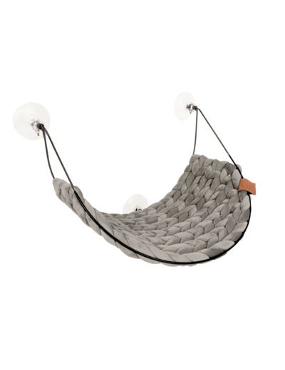 Sofia lit de fenêtre Gris clair - 46 x 34 x 51cm