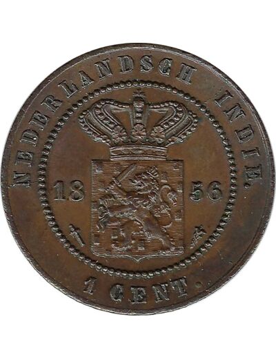 INDES ORIENTALES NEERLANDAISES (INDONESIE) 1 CENT 1856 TTB+