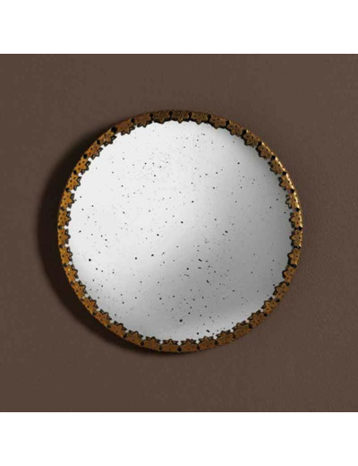 Miroir antique convexe 21x21x1cm