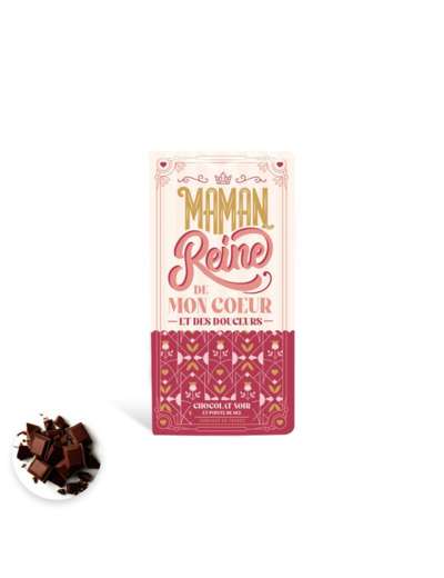 Tablette Maman Chocolat Noir Sel de Guérande 70%