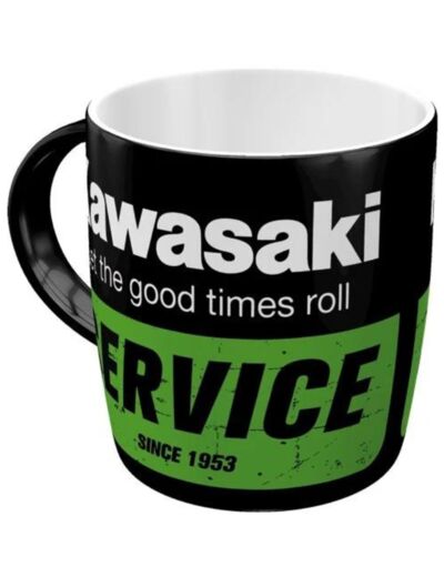 Mug rétro Kawasaki, Service since 1953 - 330ml