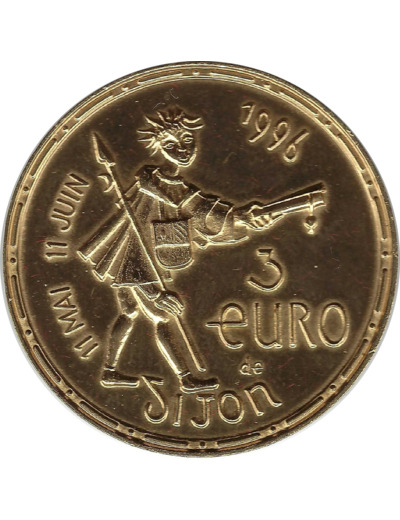 EURO TEMPORAIRE 3 EURO DE DIJON 1996 UNC