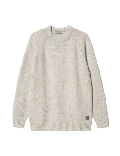 Pull CARHARTT WIP Anglistic Sweater Speckled Salt