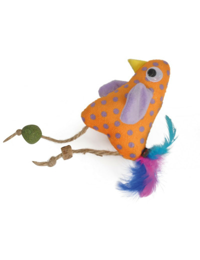 Jouet chat, Peluche POULE + Matatabi - 10cm