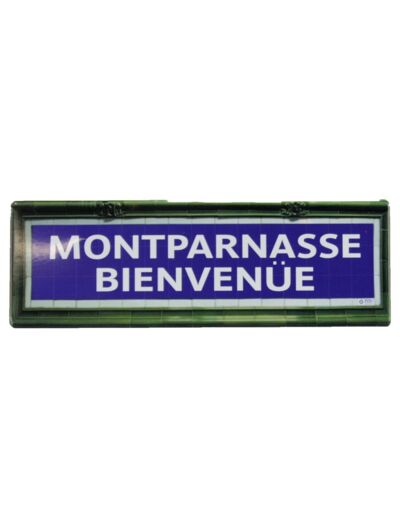 Mini plaque métro Montparnasse Bienvenue