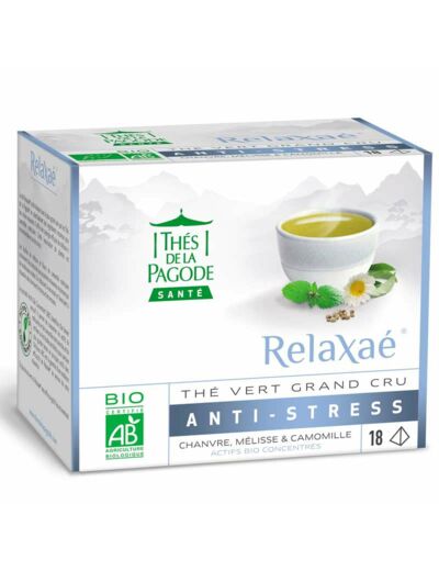 Relaxaé, thé anti stress bio-18 infusettes-Thés de la Pagode