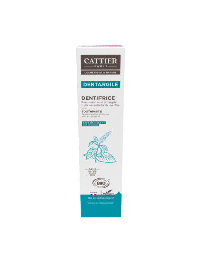 Dentifrice Dentargile reminéralisant à la Menthe rafraîchissant 75ml