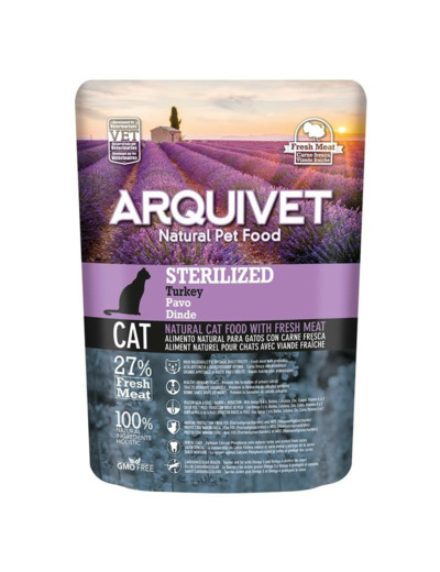 Croquettes Arquivet, à la Dinde pour Chats Stérilisés - 350g