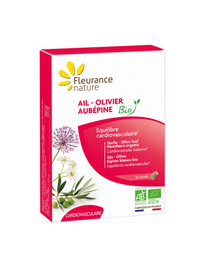 Ail Olivier Aubépine Bio 60 comprimés