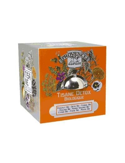 Tisane Detox bio 24 sachets 60gr boite métal