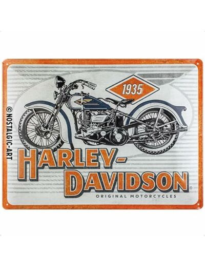 Plaque métal Harley Davidson Original Motorcycle - 30 x 40 cm.