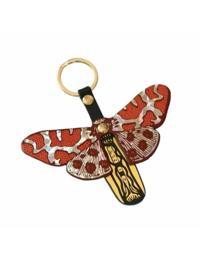 Porte-Clefs en cuir "Papillon" Ark Design
