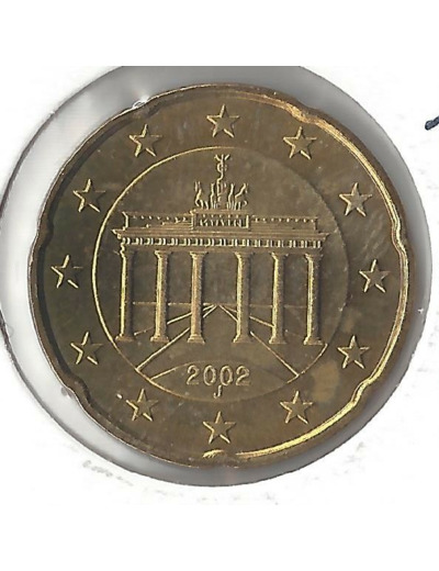 Allemagne 2002 J  20 CENTIMES SUP