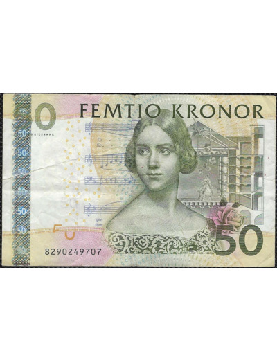 SUEDE 50 KRONOR (2008) TTB (W64b)