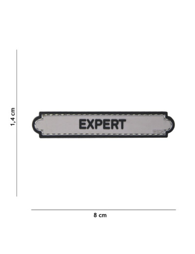 Patch 3D PVC Expert gris