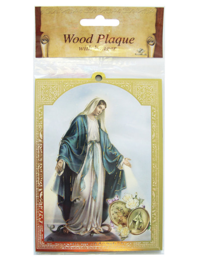 Plaquette Dorée 10x14cm - MIRACULEUSE