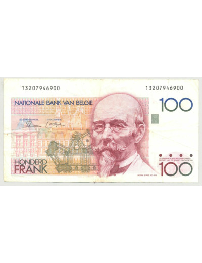 BELGIQUE 100 FRANCS NON DATE (1978-1981) 900 TTB