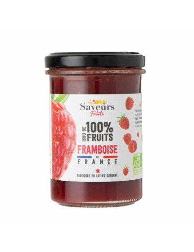 Préparation de Framboises aux Fruits Français Bio-230g-Saveurs et Fruits