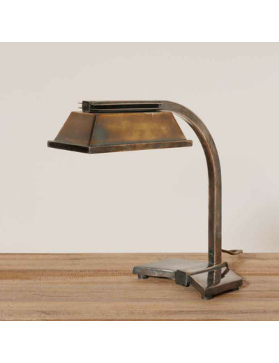 Lampe de bureau laiton vintage 29x15x28cm