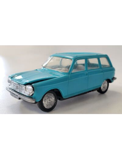 PEUGEOT 204 BREAK BLEU NOREV PLASTIQUE 1/43 SANS BOITE