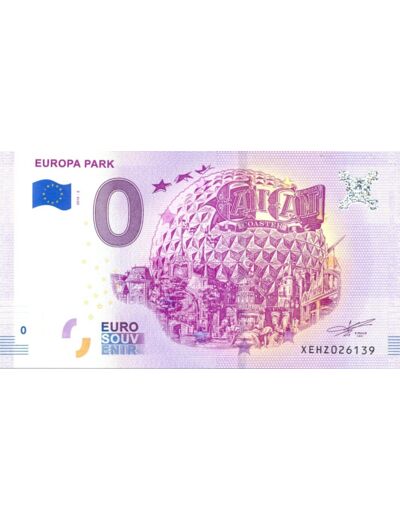 ALLEMAGNE 2018-3 EUROPA PARK CAN CAN BILLET SOUVENIR 0 EURO TOURISTIQUE NEUF