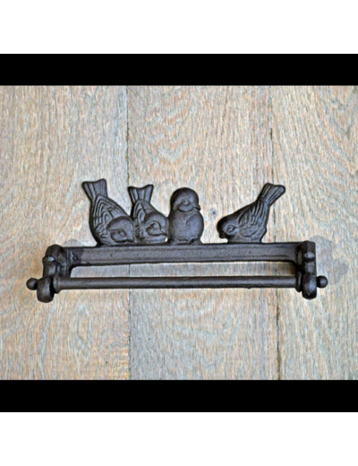 Porte torchon oiseaux 10x24x8 cm