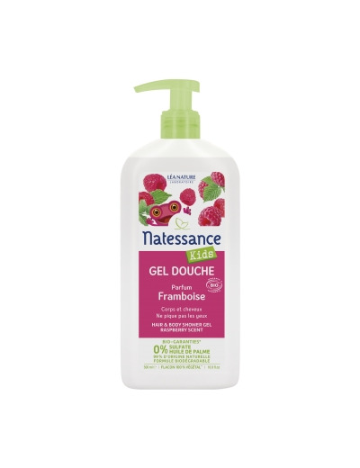 Gel douche corps et cheveux Kids Framboise 500ml