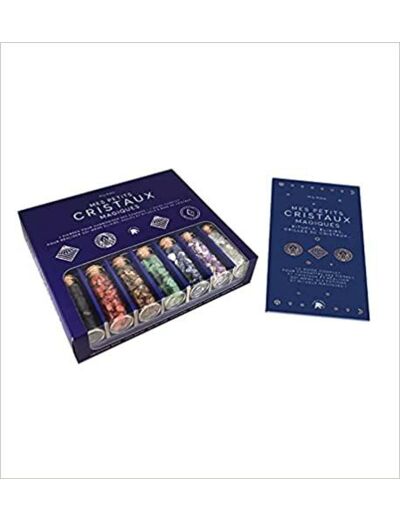 Coffret Mes petits cristaux magiques - 7 pierres pour harmoniser ses chakras + 1 guide complet pour réaliser soi-même élixirs, huiles et rituels à base de cristaux