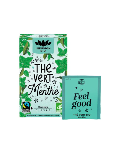 Thé vert BIO Menthe rafraichissante 16 sachets