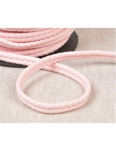 Double passepoil chevron 550 rose C74 10mm 100% coton le mètre