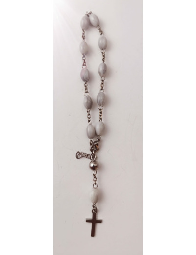 Dizainier Perles Acrylique Sur Chaine en Acier - LUMINEUX