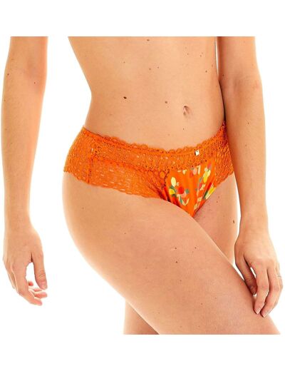 - Shorty String NOUMEA - Femme  Imprimé Orange