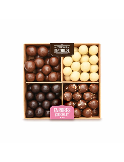 Coffret Enrobés Chocolat Assortiment de Perles 200G