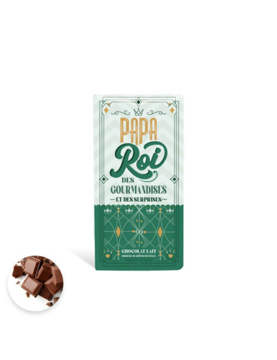 Tablette Papa Chocolat Lait Crêpe Dentelle