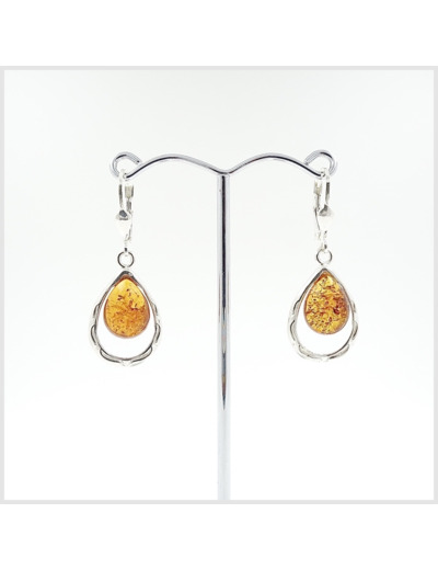 Boucles d'oreilles Ambre