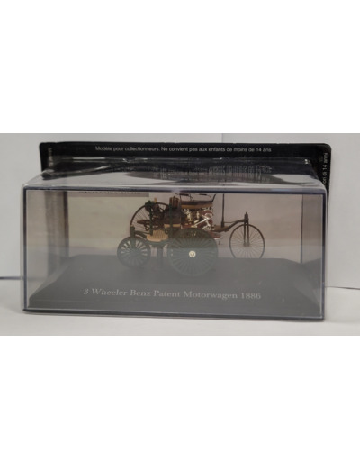 MERCEDES 3 WHEELER BENZ PATENT MOTORWAGEN 1886 1/43 BOITE D'ORIGINE