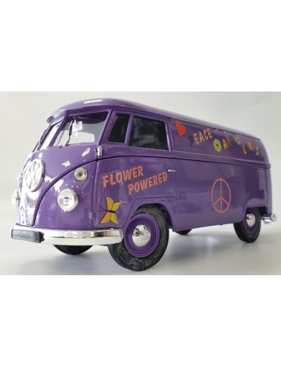 VOLKSWAGEN COMBI 1966 PEACE AND LOVE SOLIDO 1/19 SANS BOITE