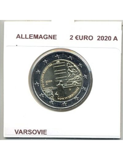 ALLEMAGNE 2020 5 ATELIERS A.D.F.G.J 2 EURO COMMEMORATIVE VARSOVIE SUP