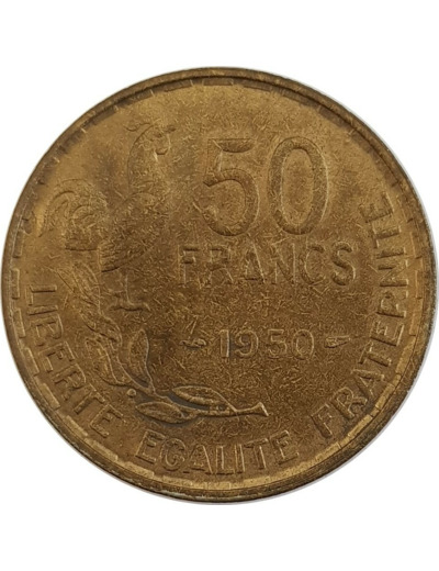 FRANCE 50 FRANCS GUIRAUD 1950 TTB+