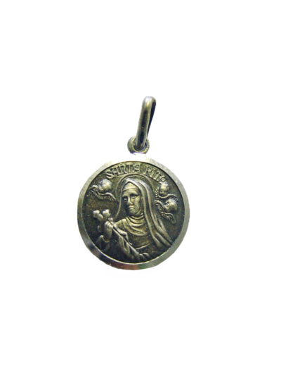 Médaille 17mm en Argent 925 - SAINTE RITA