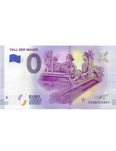 ALLEMAGNE 2019-2 FALL DER MAUER BILLET SOUVENIR 0 EURO TOURISTIQUE  NEUF