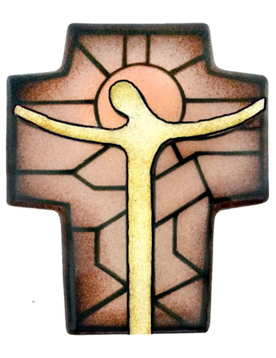 Croix du Fils Monochrome 10,6X8,5cm - EMAUX DU LIBAN