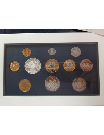 FRANCE 1995 COFFRET BE Belle Epreuve SERIE 11 Monnaies 1 centime à 100 Francs